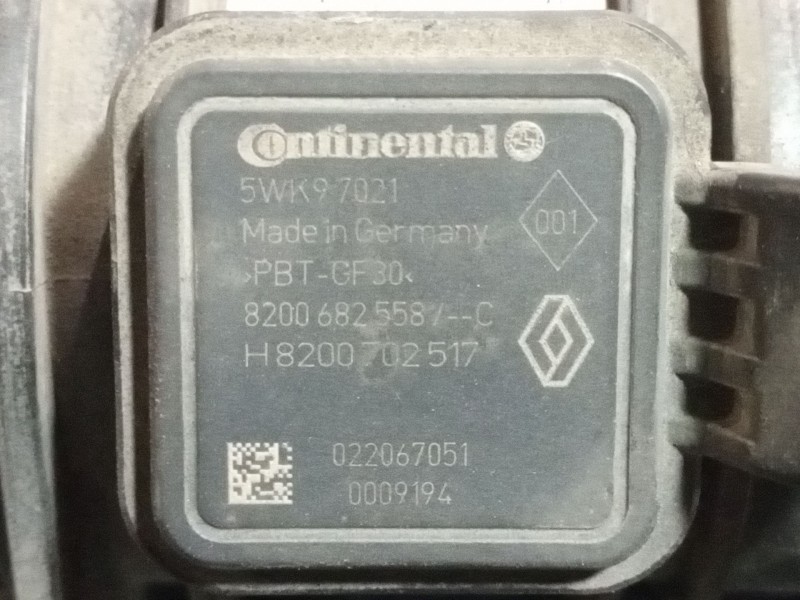 Recambio de caudalimetro para dacia dokker ambiance referencia OEM IAM 5WK97021 8200682558 