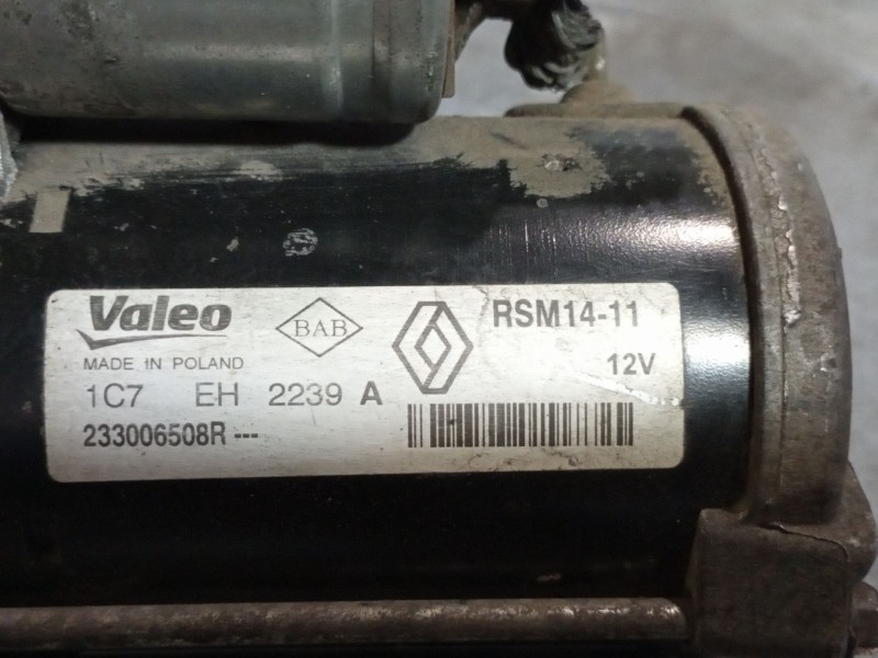 Recambio de motor arranque para dacia dokker ambiance referencia OEM IAM 233006508R RSM1411 