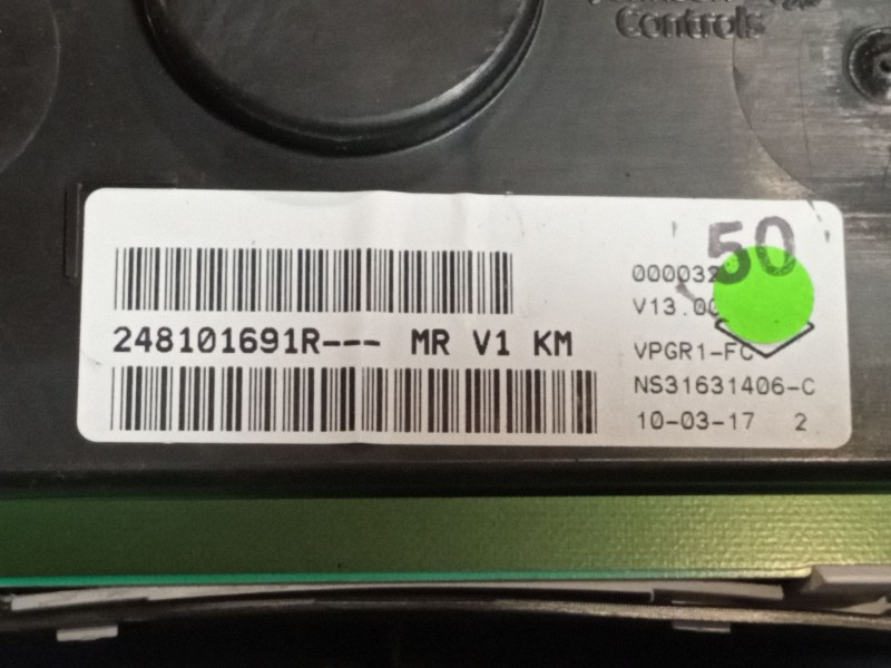 Recambio de cuadro instrumentos para dacia dokker ambiance referencia OEM IAM 248101691R NS31631406C 