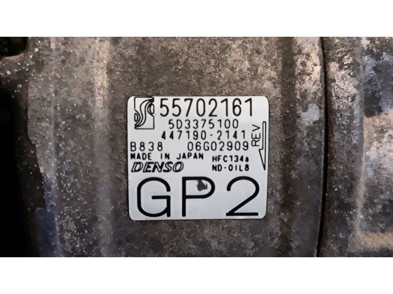 Recambio de compresor aire acondicio. para fiat punto (199)  | ...  | ... referencia OEM IAM 55702161 4471902141  Recambio de compresor aire acondicio. para fiat punto (199)  | ...  | ... referencia OEM IAM 55702161 4471902141