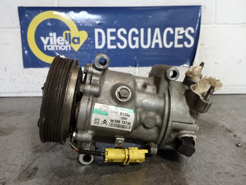 Recambio de compresor aire acondicionado para peugeot 207 sw confort 1.4 vti 16v 95 referencia OEM IAM 1355F 9659875780 SD6C12