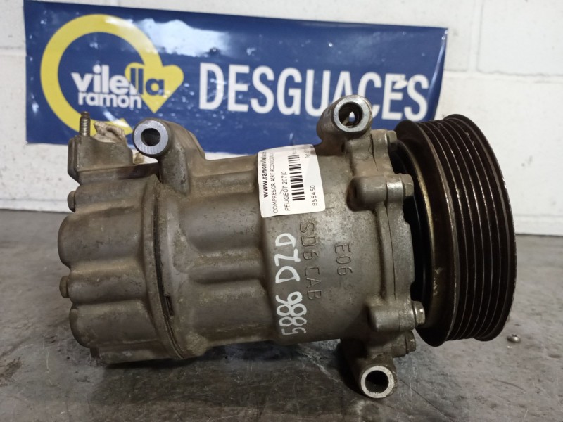 Recambio de compresor aire acondicionado para peugeot 207 referencia OEM IAM 1351F 9651910980 SD6C12
