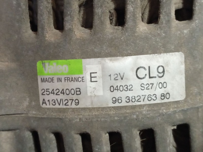 Recambio de alternador para citroen saxo 1.4 image referencia OEM IAM A13VI279 9638276380 CL9