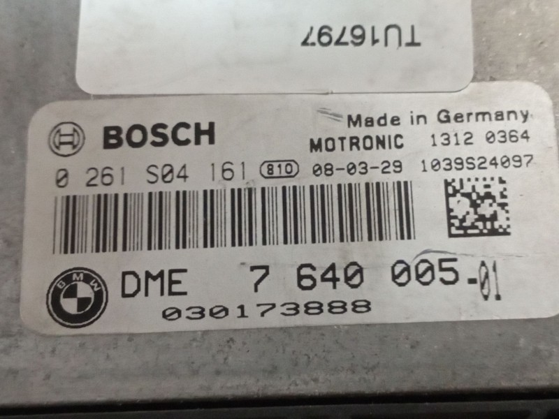Recambio de centralita motor uce para bmw mini (r56) one referencia OEM IAM 0261S04161 7640005 13120364