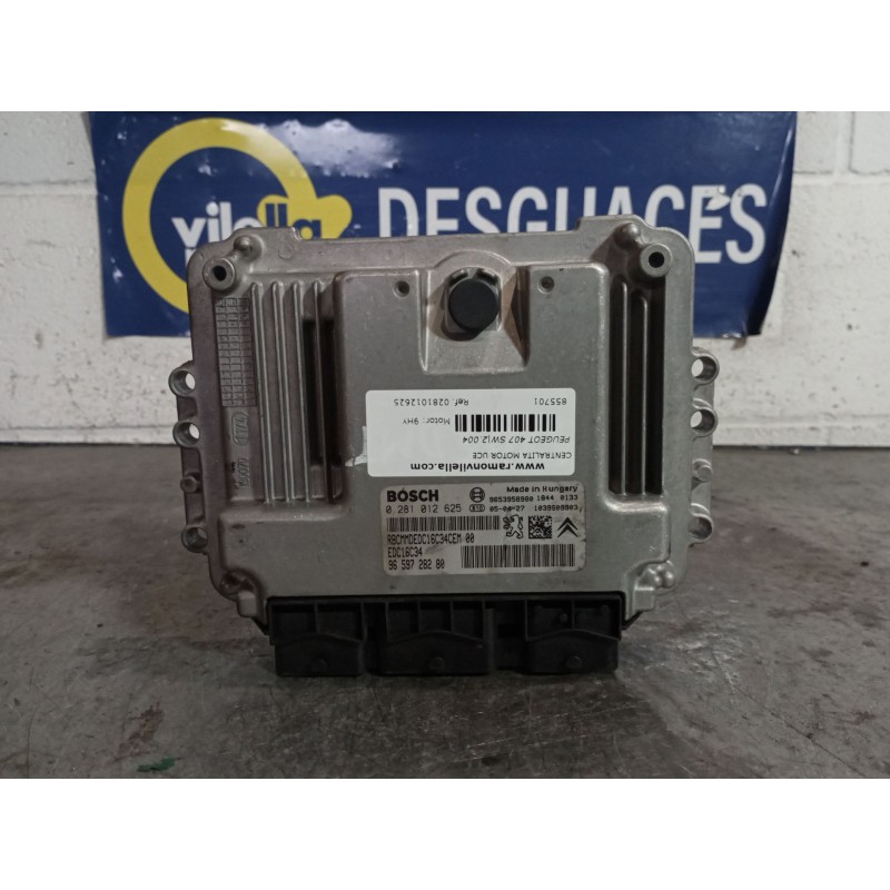Recambio de centralita motor uce para peugeot 407 sw 1.6 hdi referencia OEM IAM 0281012625 9659728280 EDC16C34