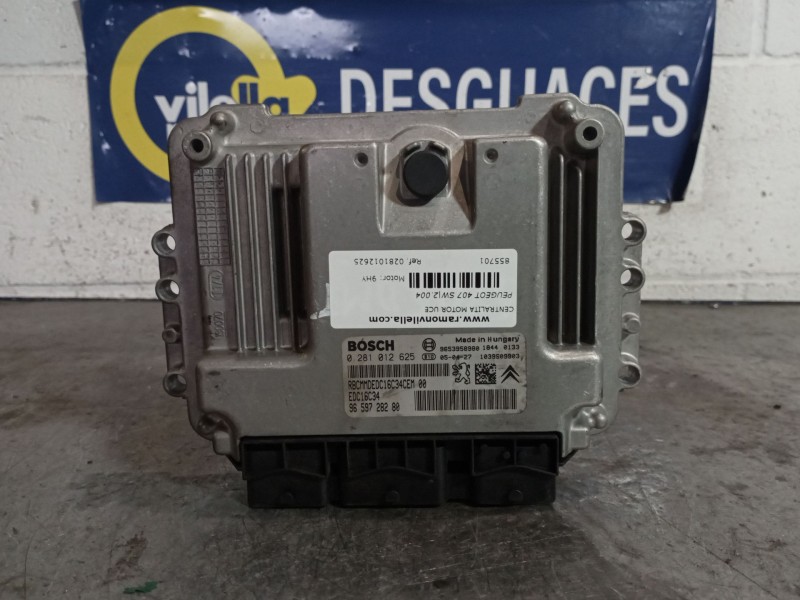 Recambio de centralita motor uce para peugeot 407 sw 1.6 hdi referencia OEM IAM 0281012625 9659728280 EDC16C34