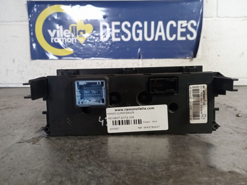 Recambio de mando climatizador para peugeot 207 referencia OEM IAM 96497866XT  