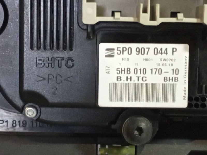 Recambio de mando climatizador para seat altea xl (5p5) reference referencia OEM IAM 5P0907044P  