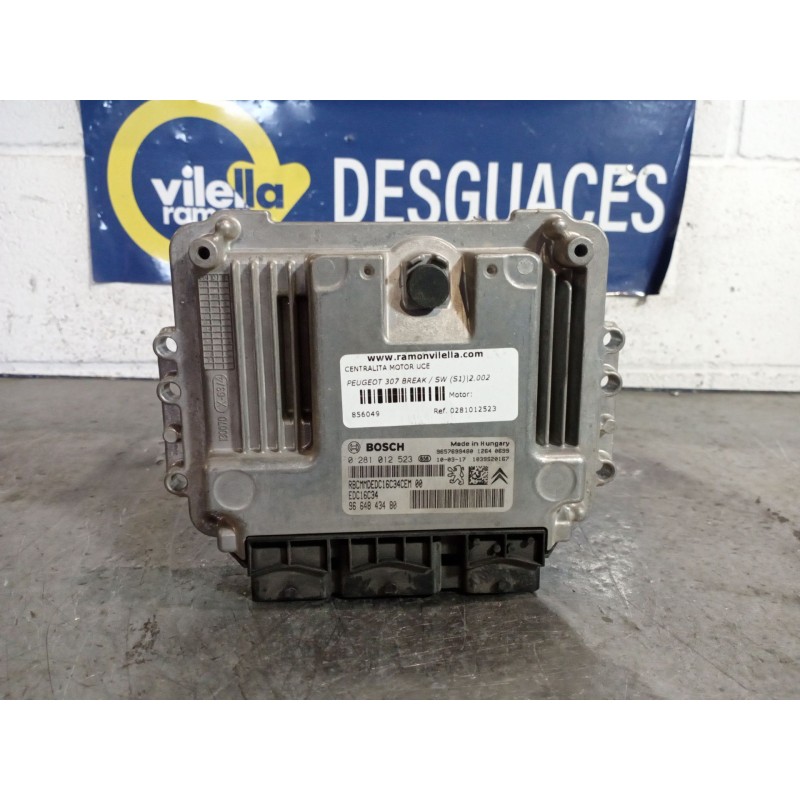 Recambio de centralita motor uce para peugeot 307 break / sw (s1) 1.6 16v cat referencia OEM IAM 0281012523 9664843480 EDC16C34