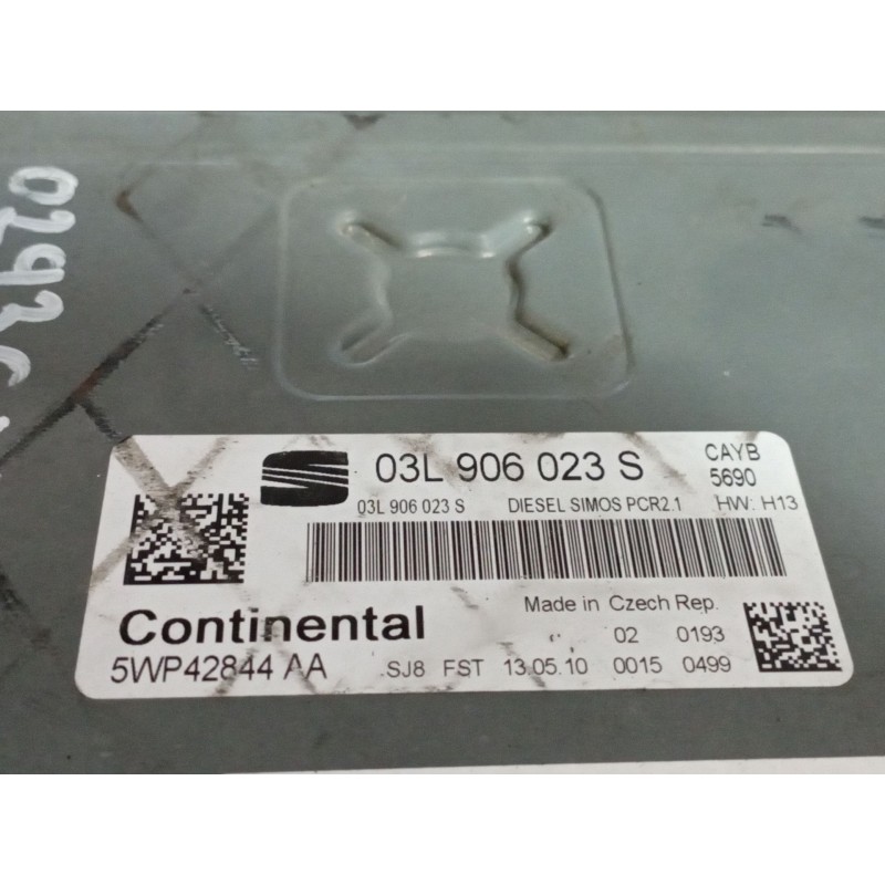 Recambio de centralita motor uce para seat ibiza (6j5) 1.6 tdi | 0.08 - ... 1.6 tdi | 0.08 - ... referencia OEM IAM 5WP42844AA 0
