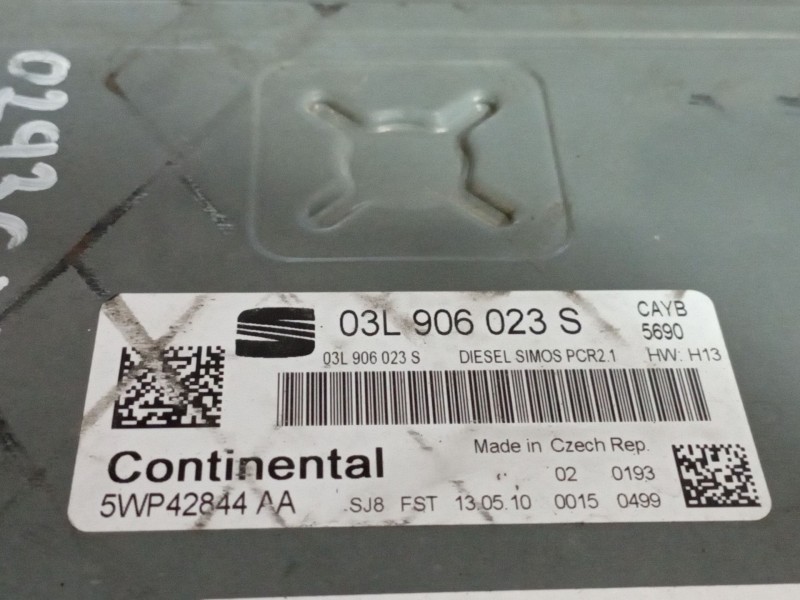 Recambio de centralita motor uce para seat ibiza (6j5) 1.6 tdi | 0.08 - ... 1.6 tdi | 0.08 - ... referencia OEM IAM 5WP42844AA 0