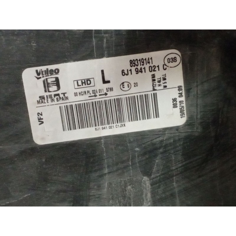 Recambio de faro izquierdo para seat ibiza (6j5) 1.6 tdi | 0.08 - ... 1.6 tdi | 0.08 - ... referencia OEM IAM   