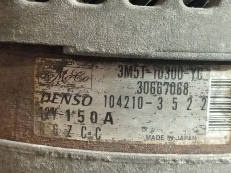 Recambio de alternador para ford focus c-max (cap) referencia OEM IAM 3M5T10300YC 1042103522 