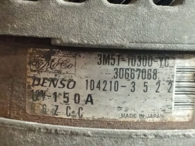 Recambio de alternador para ford focus c-max (cap) referencia OEM IAM 3M5T10300YC 1042103522 