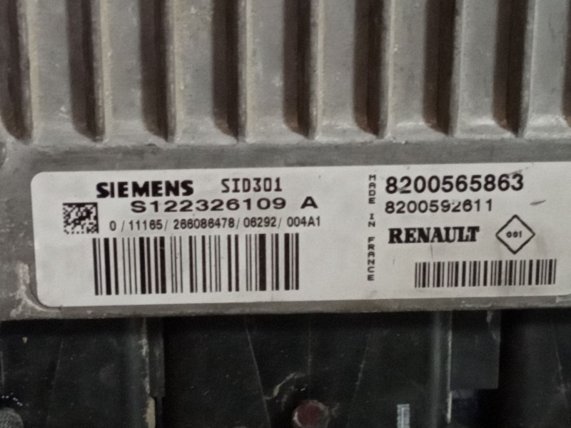 Recambio de centralita motor uce para renault scenic ii grand dynamique referencia OEM IAM S122326109A 8200565863 SID301