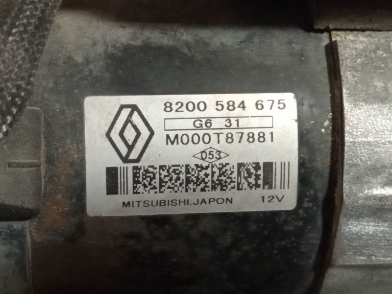 Recambio de motor arranque para renault scenic ii grand dynamique referencia OEM IAM M000T87881 8200584675 
