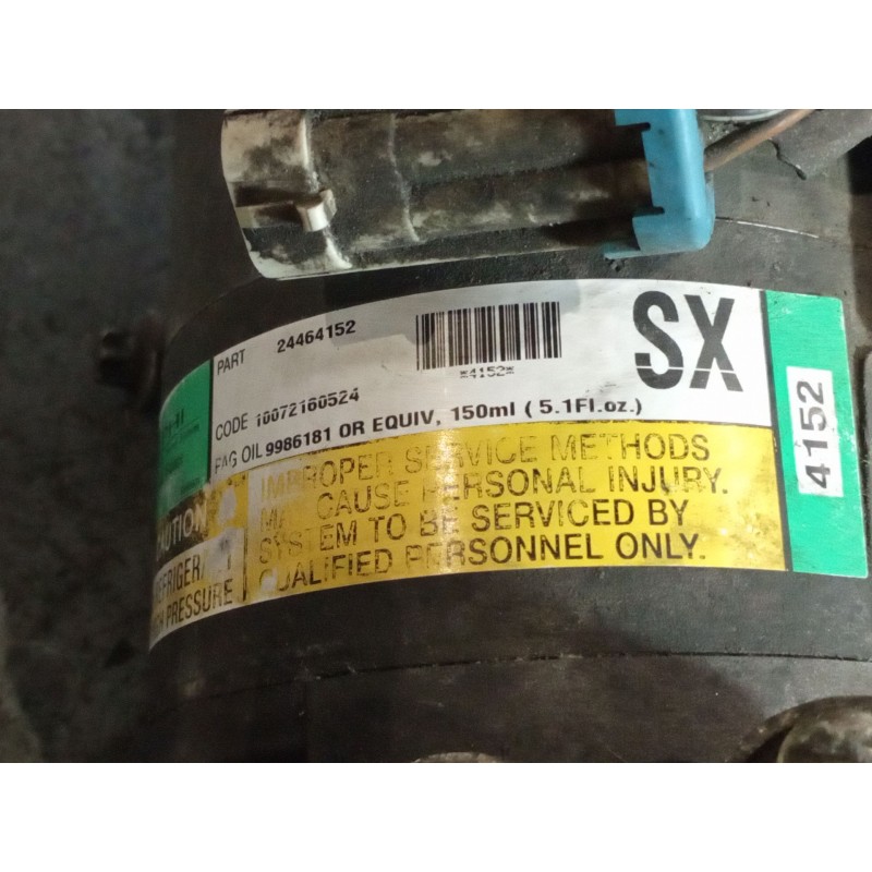 Recambio de compresor aire acondicionado para opel zafira a 2.0 dti | 0.99 - ... 2.0 dti | 0.99 - ... referencia OEM IAM 4152 24