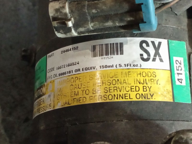 Recambio de compresor aire acondicionado para opel zafira a 2.0 dti | 0.99 - ... 2.0 dti | 0.99 - ... referencia OEM IAM 4152 24