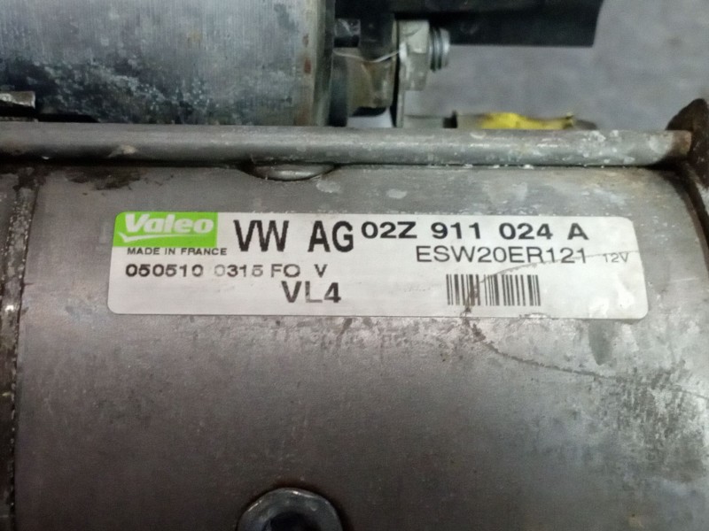 Recambio de motor arranque para seat altea xl (5p5) reference referencia OEM IAM ESW20ER121 02Z911024A 