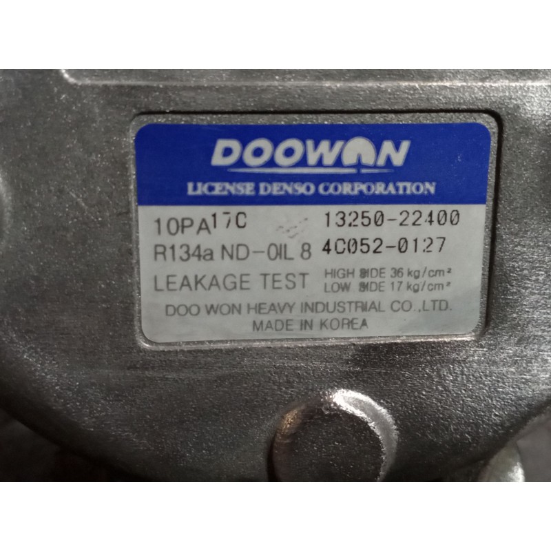 Recambio de compresor aire acondicionado para kia sorento 2.4 16v cat referencia OEM IAM 1325022400 4C0520127 