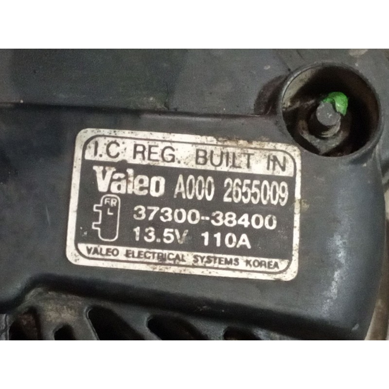 Recambio de alternador para kia sorento 2.4 16v cat referencia OEM IAM A0002655009 3730038400 13.5V 110A