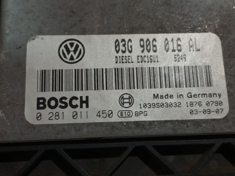 Recambio de centralita motor uce para volkswagen touran (1t1) 2.0 tdi referencia OEM IAM 1K0907530C  