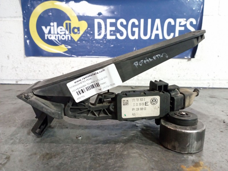 Recambio de potenciometro pedal para volkswagen touran (1t1) 2.0 tdi referencia OEM IAM 1T1721503E  