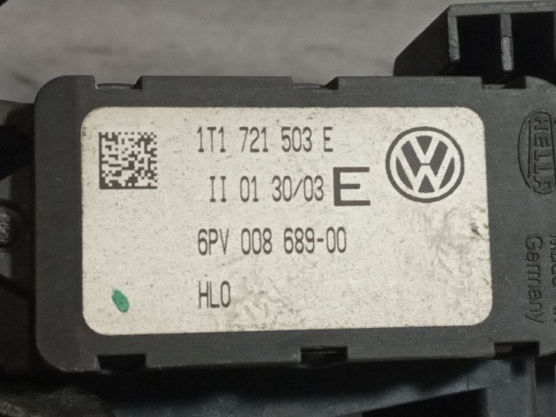 Recambio de potenciometro pedal para volkswagen touran (1t1) 2.0 tdi referencia OEM IAM 1T1721503E  