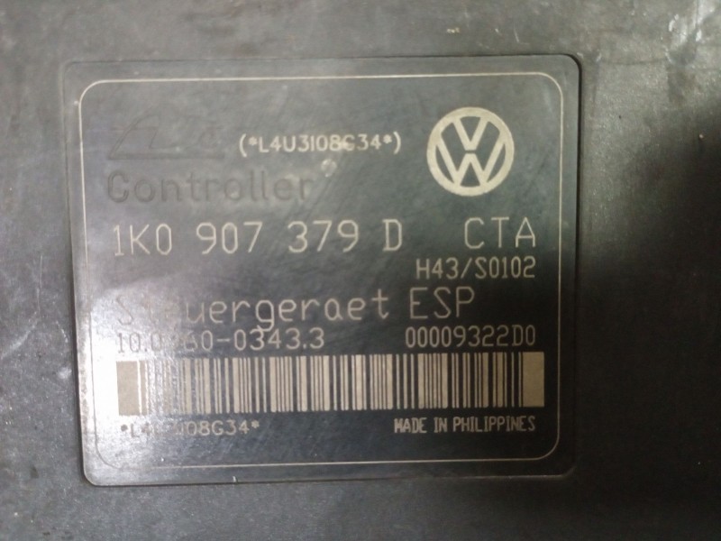 Recambio de abs para volkswagen touran (1t1) 2.0 tdi referencia OEM IAM 1K0907379D 1K0614517B 
