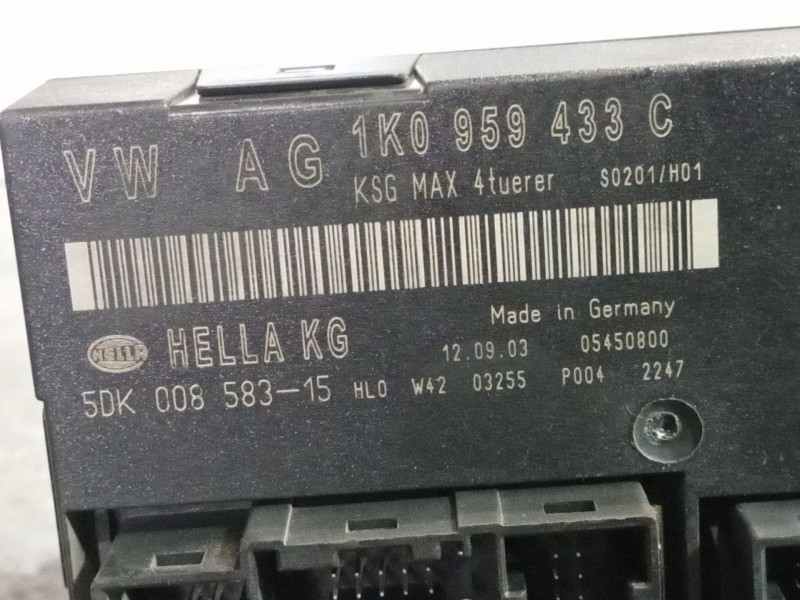 Recambio de centralita confort para volkswagen touran (1t1) 2.0 tdi referencia OEM IAM   