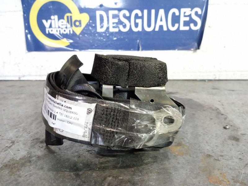 Recambio de cinturon seguridad trasero izquierdo para volkswagen scirocco 1.4 tsi 160 referencia OEM IAM   