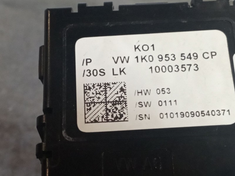Recambio de centralita luces para volkswagen scirocco 1.4 tsi 160 referencia OEM IAM 1k0953549CP  