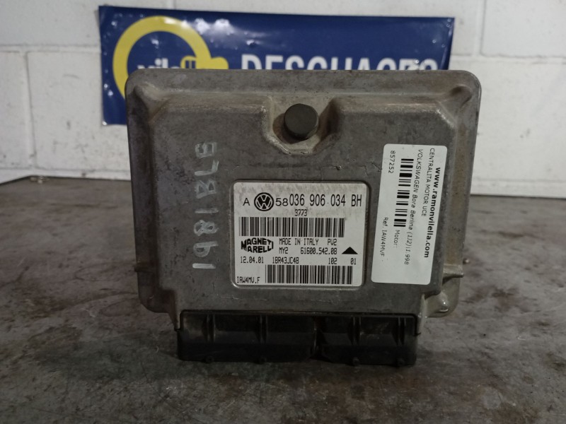 Recambio de centralita motor uce para volkswagen bora berlina (1j2) 1.6 16v referencia OEM IAM IAW4MVF 036906034BH 1BR43JC4B