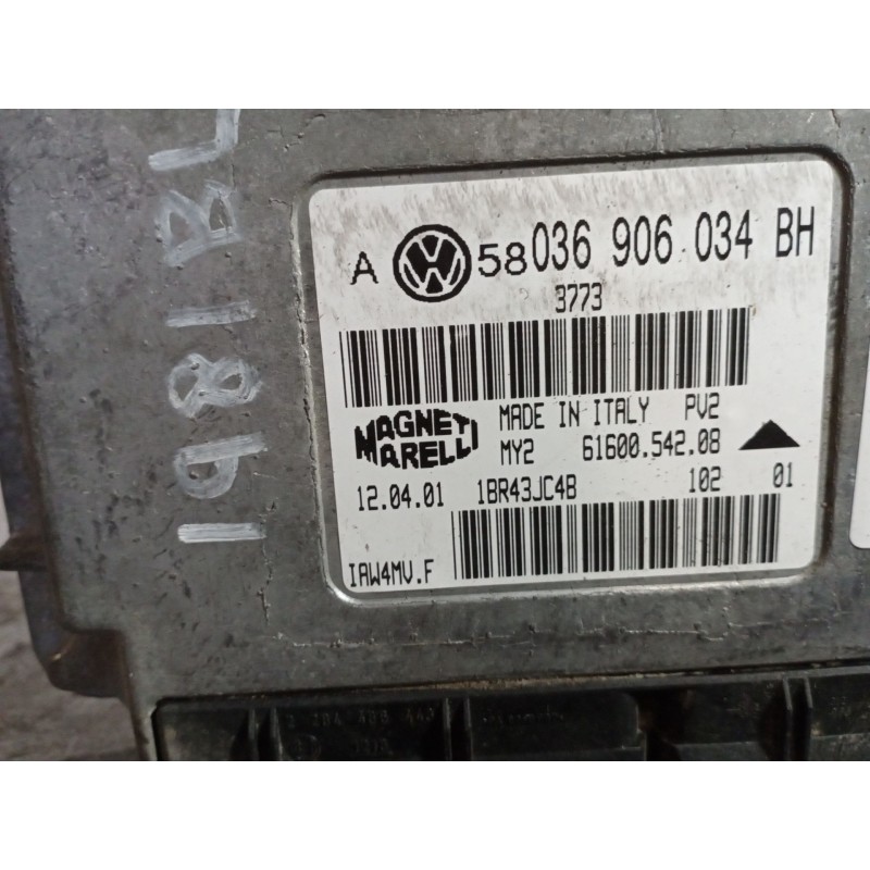 Recambio de centralita motor uce para volkswagen bora berlina (1j2) 1.6 16v referencia OEM IAM IAW4MVF 036906034BH 1BR43JC4B
