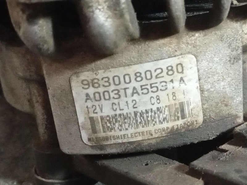 Recambio de alternador para citroen jumpy 1.9 d referencia OEM IAM A0033TA5531A 9630080280 CL12