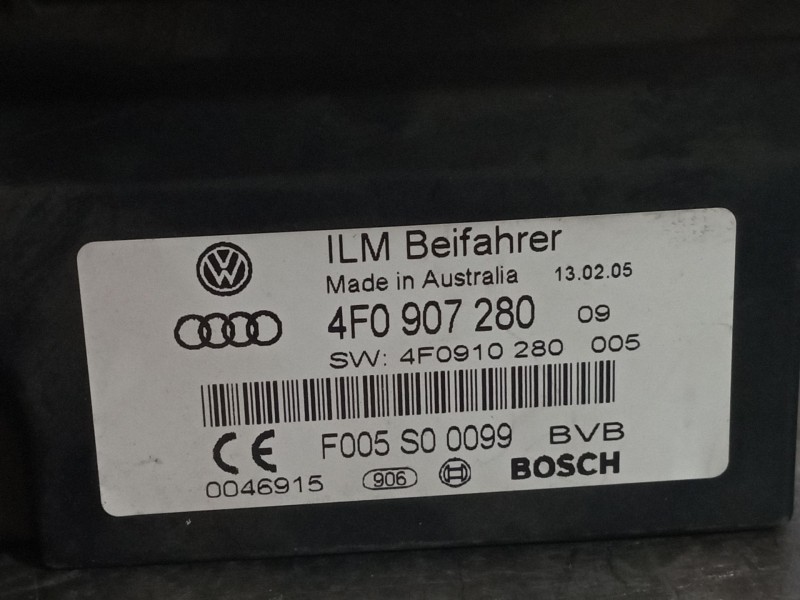 Recambio de centralita confort para audi a6 berlina (4f2) 2.0 tdi referencia OEM IAM 4F0907280  