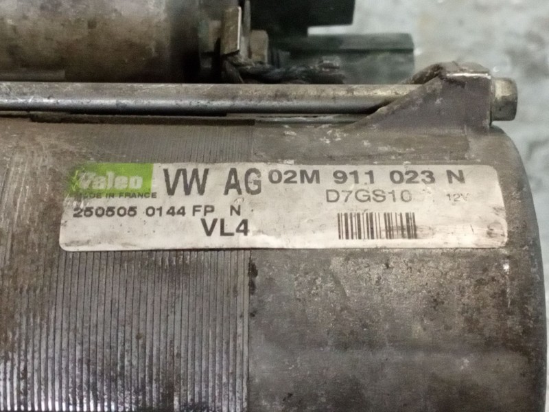 Recambio de motor arranque para seat ibiza (6l1) 1.9 tdi referencia OEM IAM 02M911023N D7GS10 