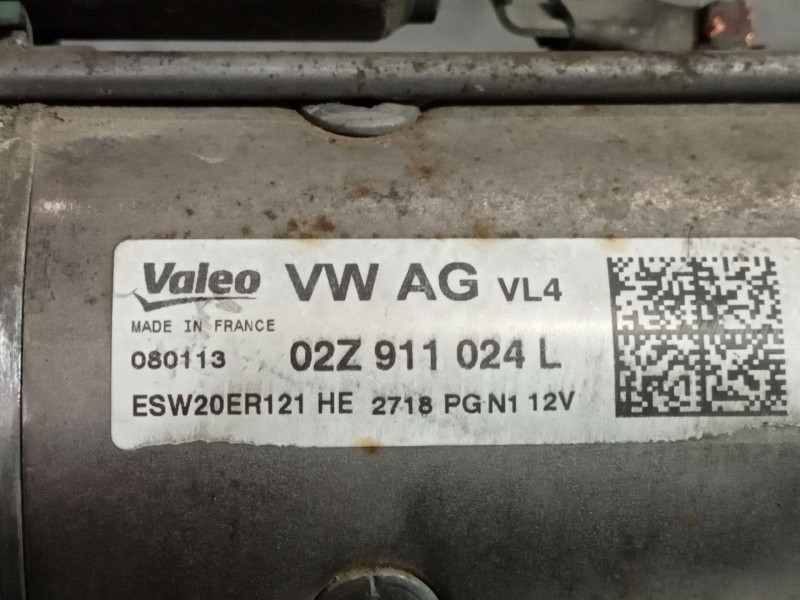 Recambio de motor arranque para seat leon (5f1) reference referencia OEM IAM ESW20ER121 02Z911024L 