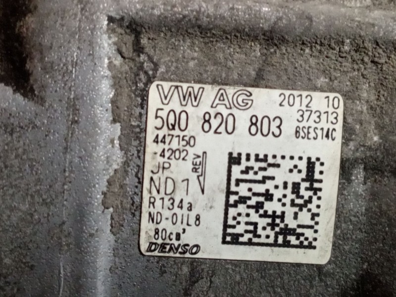 Recambio de compresor aire acondicionado para seat leon (5f1) reference referencia OEM IAM 5Q0820803  