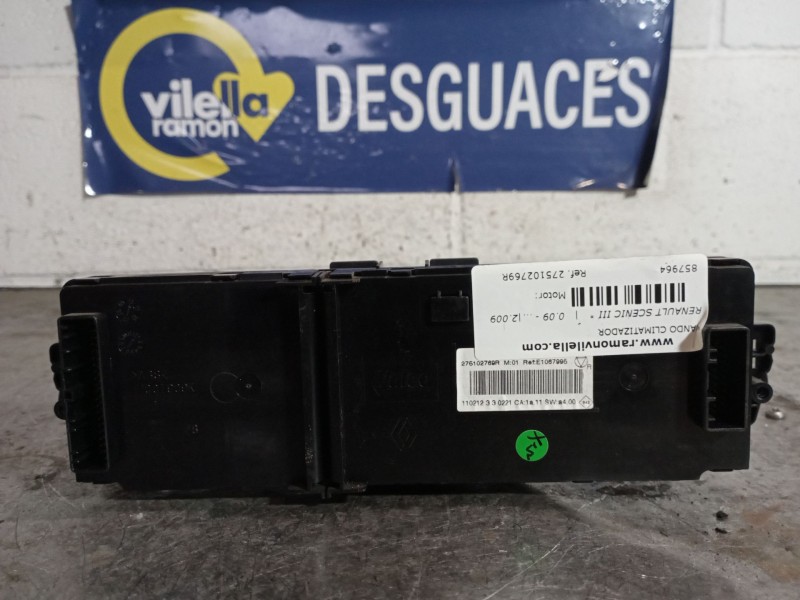 Recambio de mando climatizador para renault scenic iii  | 0.09 - ...  | 0.09 - ... referencia OEM IAM 275102769R  