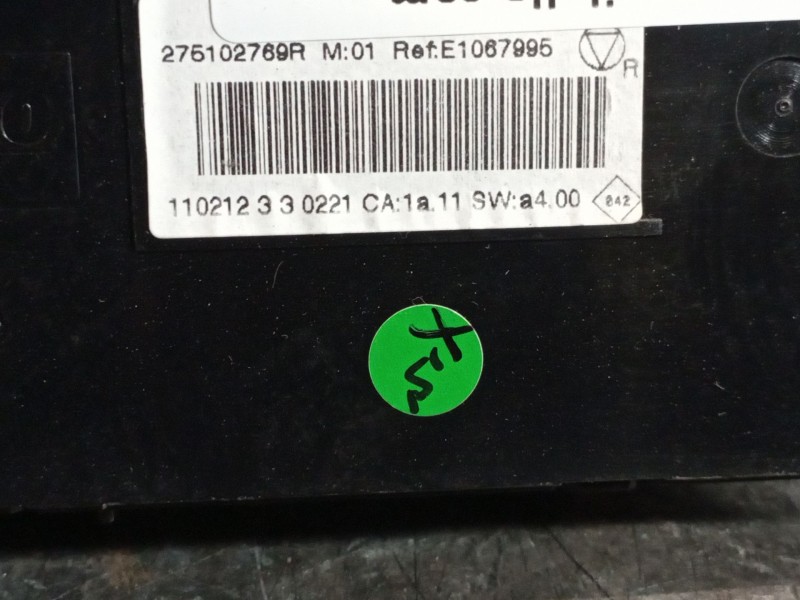 Recambio de mando climatizador para renault scenic iii  | 0.09 - ...  | 0.09 - ... referencia OEM IAM 275102769R  