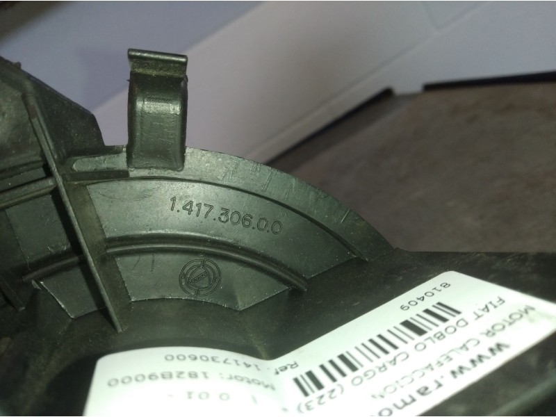 Recambio de motor calefaccion para fiat doblo cargo (223)  | 0.01 - ...  | 0.01 - ... referencia OEM IAM 141730600   Recambio de motor calefaccion para fiat doblo cargo (223)  | 0.01 - ...  | 0.01 - ... referencia OEM IAM 141730600