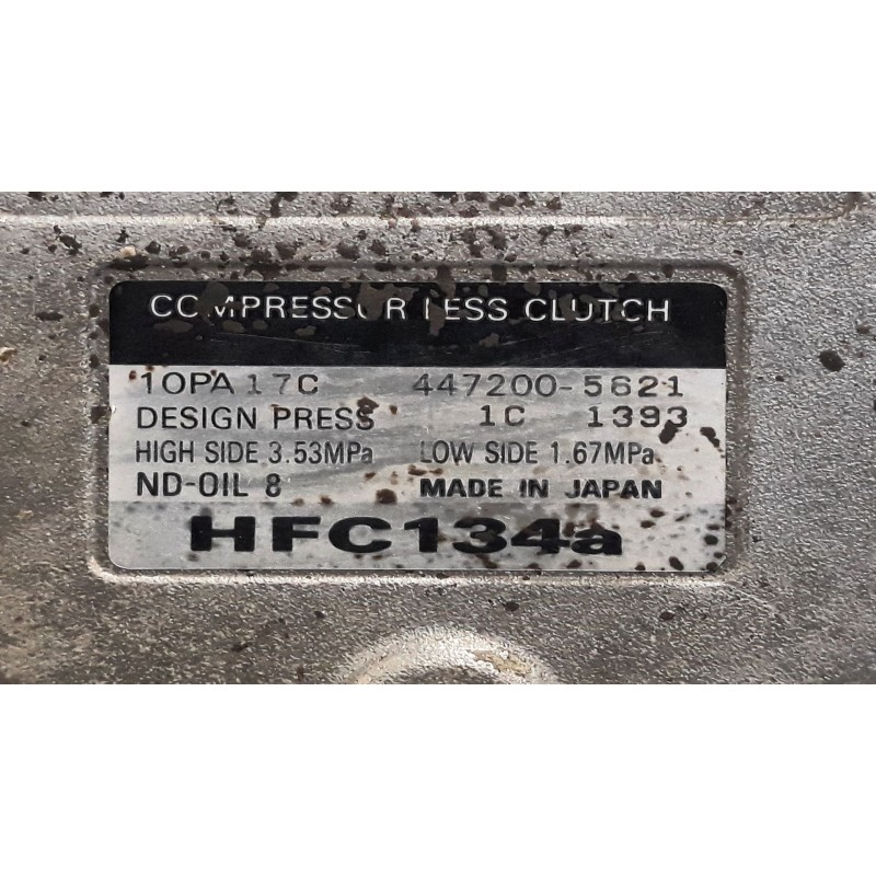 Recambio de compresor aire acondicio. para jeep cherokee (kj)  | 0.01 - 0.08  | 0.01 - 0.08 referencia OEM IAM 10PA17C 447200562