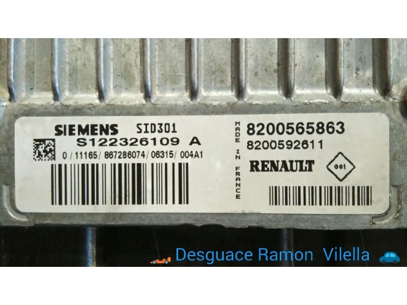 Recambio de centralita motor uce para renault megane ii classic berlina emotion | 09.05 - 12.10 emotion | 09.05 - 12.10 referenc