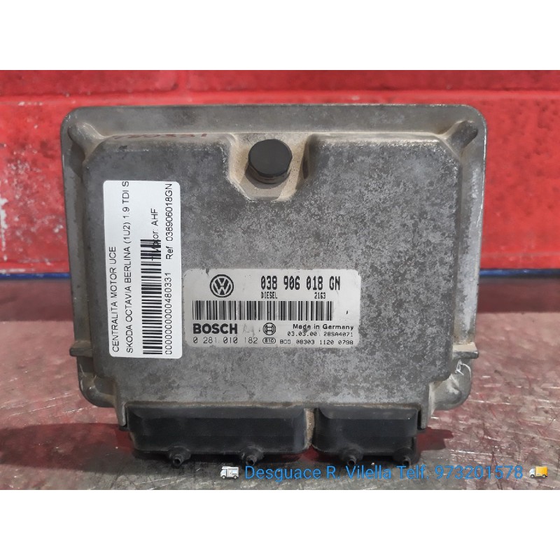 Recambio de centralita motor uce para skoda octavia berlina (1u2) 1.9 tdi slx (81kw) | 02.98 - 12.98 1.9 tdi slx (81kw) | 02.98 