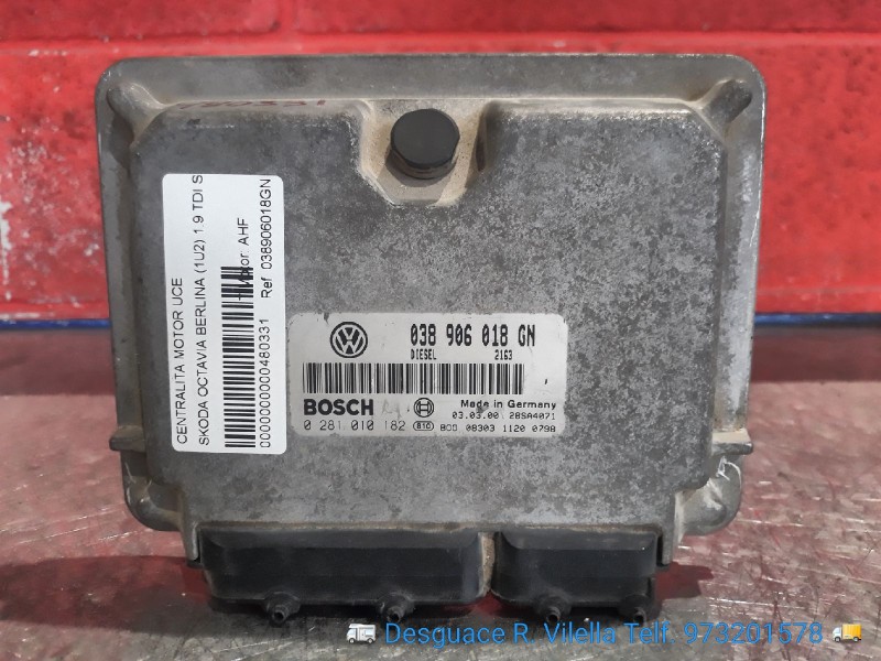 Recambio de centralita motor uce para skoda octavia berlina (1u2) 1.9 tdi slx (81kw) | 02.98 - 12.98 1.9 tdi slx (81kw) | 02.98 