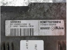 Recambio de centralita motor uce para renault clio ii fase i (b/cbo) 1.4 rt b/cboc | 06.98 - 12.00 1.4 rt b/cboc | 06.98 - 12.00 2