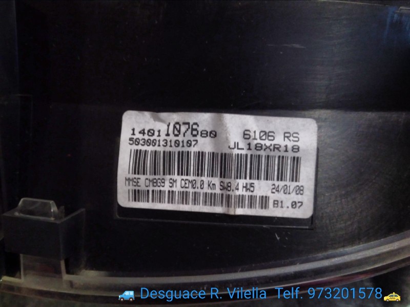 Recambio de cuadro instrumentos para peugeot expert kasten furg. | 02.07 - 12.08 referencia OEM IAM 1401107680 503001310107 