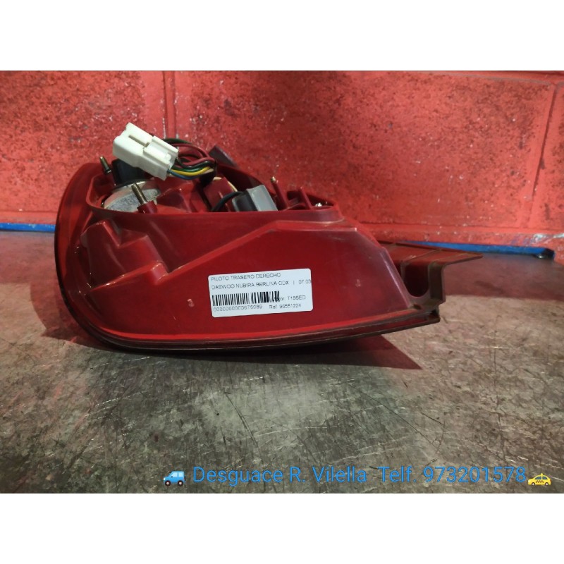 Recambio de piloto trasero derecho para daewoo nubira berlina cdx | 07.03 - 12.04 cdx | 07.03 - 12.04 referencia OEM IAM 9655122