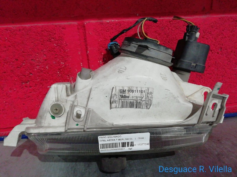 Recambio de faro izquierdo para opel astra f berlina gl | 03.92 - ... gl | 03.92 - ... referencia OEM IAM    Recambio de faro izquierdo para opel astra f berlina gl | 03.92 - ... gl | 03.92 - ... referencia OEM IAM